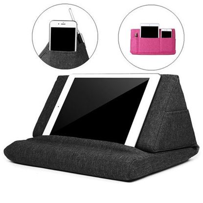 Picture of Universal Storage Pouch Bag Foldable Desktop Phone Stand Lazy Holder for Mobile Phone Tablet