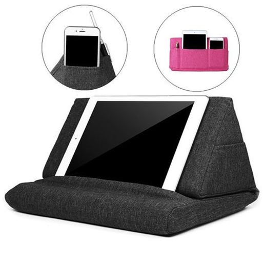 Picture of Universal Storage Pouch Bag Foldable Desktop Phone Stand Lazy Holder for Mobile Phone Tablet