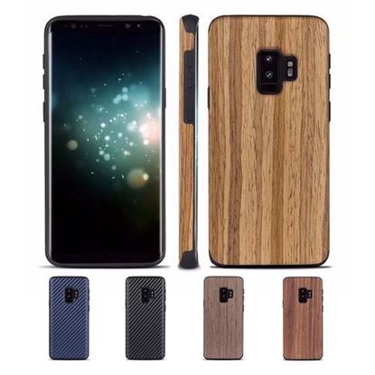 Picture of Soft TPU Carbon Fiber Grain Phone Case Cover For Samsung Galaxy S9 S9+