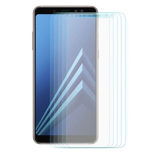 Picture of 5 Packs Enkay 0.26mm 2.5D Curved Edge Tempered Glass Screen Protector For Samsung Galaxy A8 Plus 2018