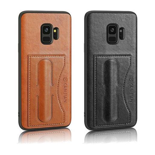 Picture of Card Slot PU Leather Kickstand Magnetic Case for Samsung Galaxy S9