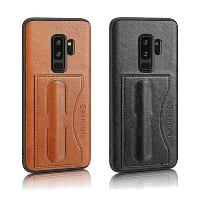 Picture of Card Slot PU Leather Kickstand Magnetic Case for Samsung Galaxy S9 Plus