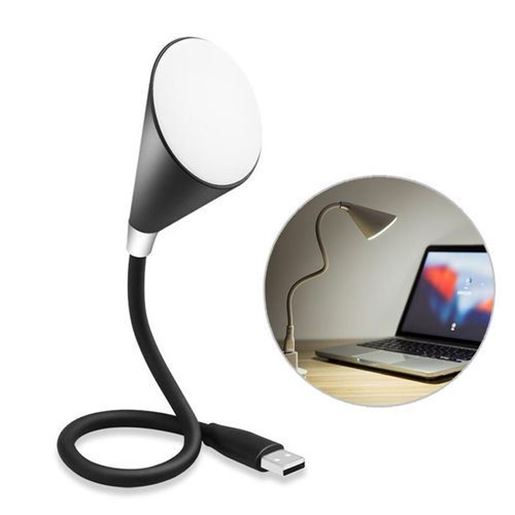 Picture of Foldable Wireless bluetooth Speaker Dual Color LED Lamp USB Power Supply Desk Lamp Music LED Lamp