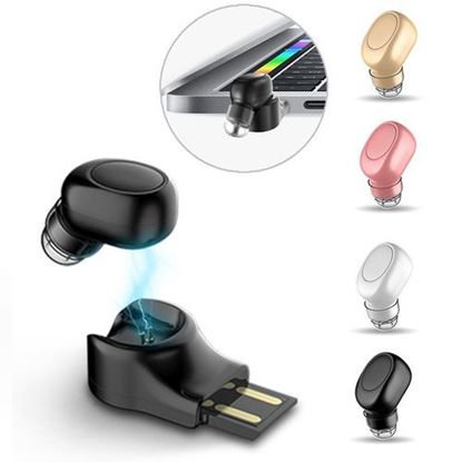 Foto de X11 Mini Wireless bluetooth Earphone Portable Handsfree Earbud with Magnetic USB Charger