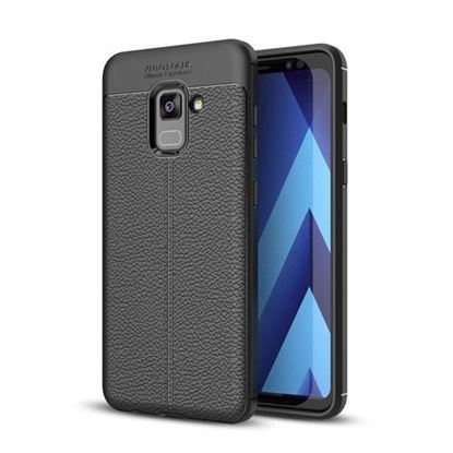 Picture of Bakeey Anti Fingerprint Soft TPU Litchi Leather Case for Samsung Galaxy A8 Plus 2018