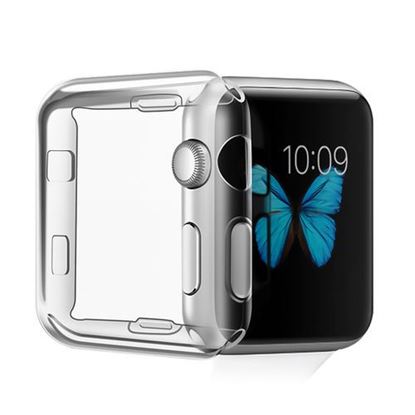 Picture of 38/42mm Clear TPU Front Case Cover Screen Protector for Apple Watch Series 2/3