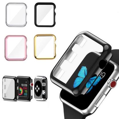 Picture of 38/42mm Plating PC Front Case Screen Protector Cover for Apple Watch Series 3