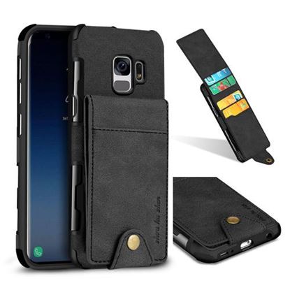 Picture of SHS Linen Pattern Multi-card Slot Protective Case for Samsung Galaxy S9