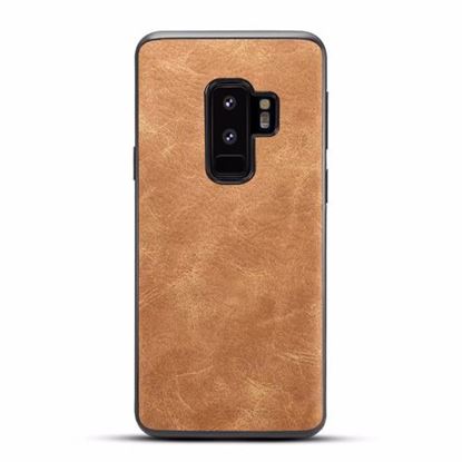 Picture of Vintage Leather Texture Soft TPU Protective Case For Samsung Galaxy S9/S9 Plus