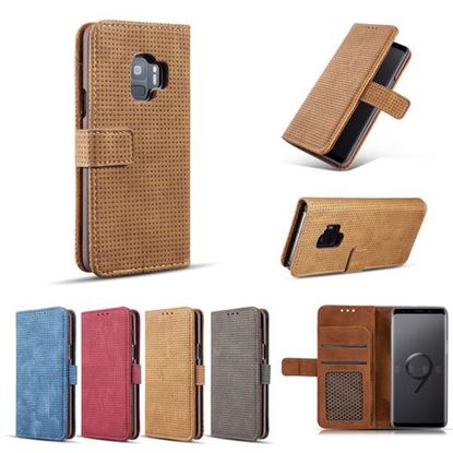 Picture of Mesh Heat Dissipation Wallet Kickstand Protective Case For Samsung Galaxy S9/S9 Plus