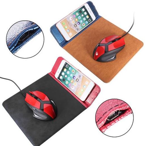 Picture of Qi Wireless Charging Mouse Pad For iPhone X/8/8 Plus Samsung Galaxy S9/S9 Plus/Note 8/S8/S8 Plus