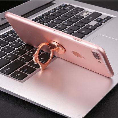 Picture of Bakeey Metal 180 Degree Foldable Finger Ring Holder Desktop Stand for iPhone Xiaomi Mobile Phone