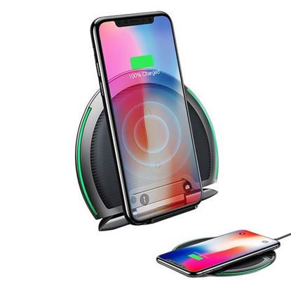 Picture of Baseus 10W Collapsible Qi Wireless Fast Charger Pad Holder for iPhone 8 S9 S9+ Huawei P20 Pro