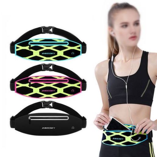 Picture of Haissky HSK-136 Outdoor Running Waterproof Reflective Stripe Waist Bag for iPhone 8 X Xiaomi Non-original