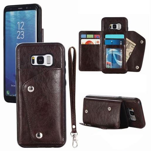 Picture of Bakeey Classic PU Leather Wallet Card Slots Bracket Protective Case for Samsung Galaxy S8 Plus