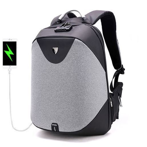 Picture of Anti Theft Customs Lock Laptop Backpack Bag Travel Bag With USB Charging Port