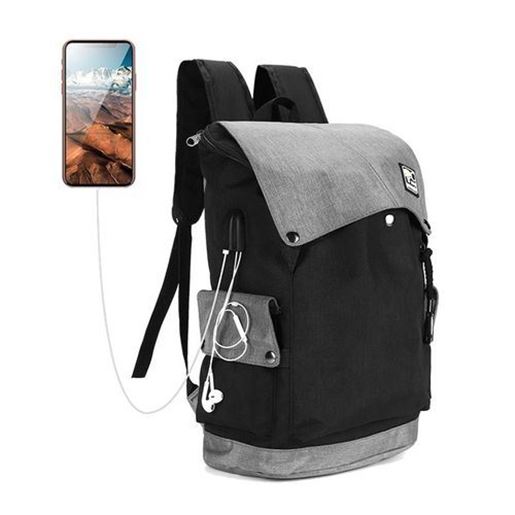 Picture of Laptop Backpack Travel Bag Student Bag With USB Charging Port