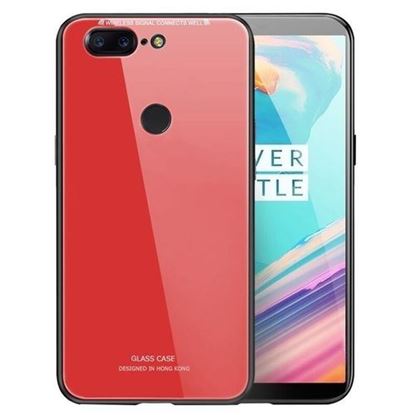 Picture of Bakeey?â€ž? Tempered Glass Mirror Back Cover Soft TPU Frame Protective Case for OnePlus 5T