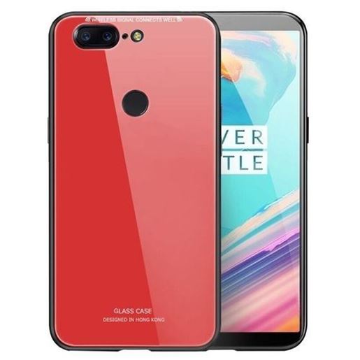 Picture of Bakeey?â€ž? Tempered Glass Mirror Back Cover Soft TPU Frame Protective Case for OnePlus 5T