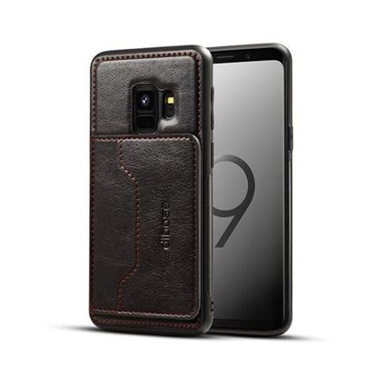 Picture of 2 in 1 PU Leather Card Slot Bracket Protective Case for Samsung Galaxy S9