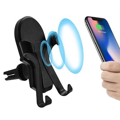 Picture of Universal Qi Wireless Charge 360 Degree Rotation Car Mount Phone Holder for Samsung Mobile Phone