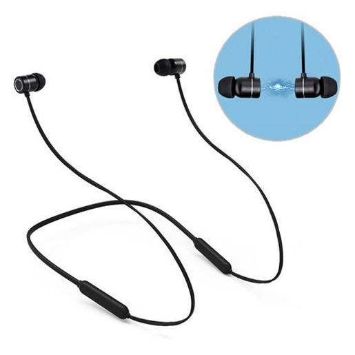 Picture of Magnetic Adsorption Neckband Wireless bluetooth Earphone IPX5 Waterproof 3D Stereo Bass Headphone