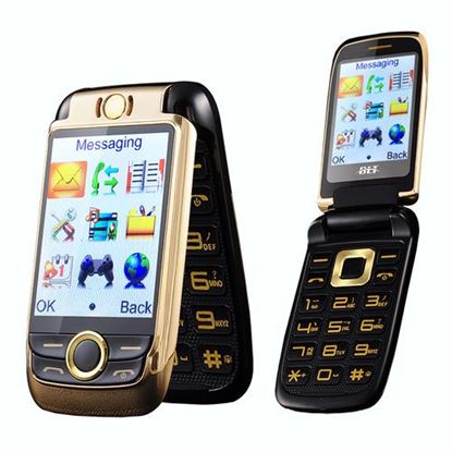 Picture of BLT V998 2.6'' 2000mAh Dual Touch Screen Dual SIM Flip Feature Phone