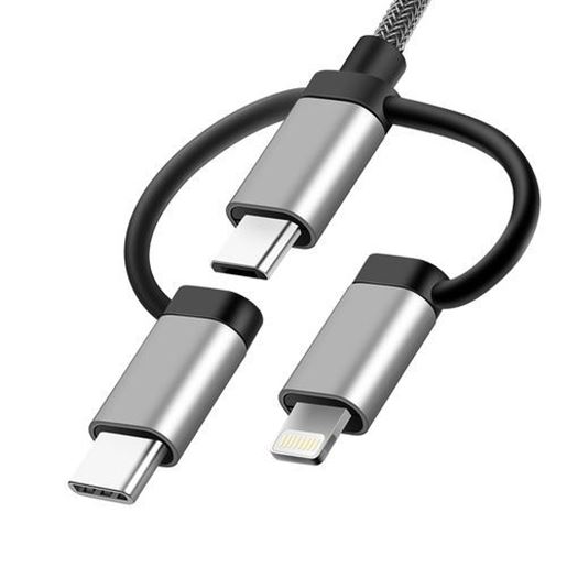 Picture of Bakeey 3 in 1 MFI Ligthning+Type-C+Micro USB Fast Charging Nylon Data Cable for iPhone X S9 Mi6