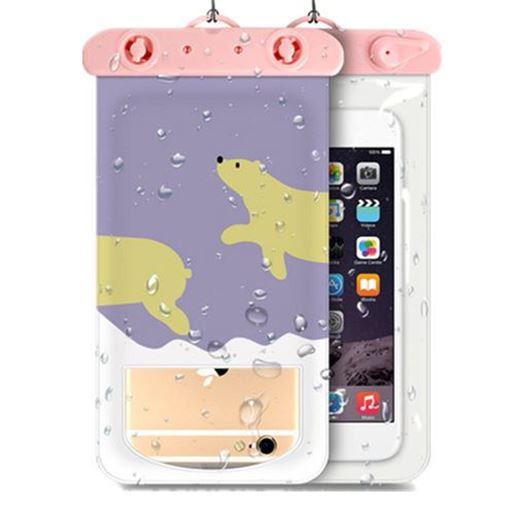 Picture of Universal Waterproof Case Support Touch Transparent Window Dry Bag For Cell Phone Under 6 Inch