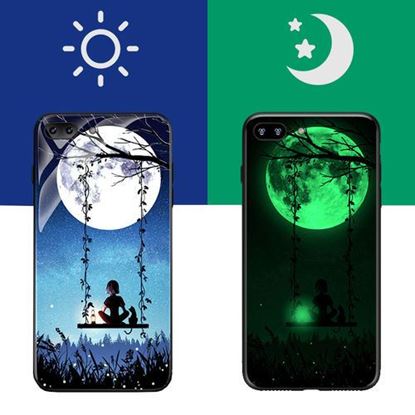 Picture of Bakeey 3D Night Luminous Glass Protective Case for iPhone 7/7 Plus/8/8 Plus