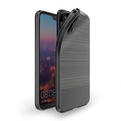 Picture of DUX DUCIS Wiredrawing Texture Metal Plate Soft TPU Protective Case For Huawei P20