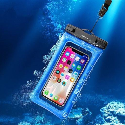 Picture of Baseus IPX8 Waterproof Airbag Floating Screen Touch Phone Bag for iPhone Xiaomi Huawei