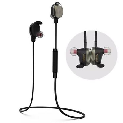 Foto de WK Magnetic Wireless bluetooth Earphone Bass Waterproof Lightweight Sports Headset Earphone With Mic