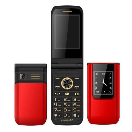 Picture of MAFAM E9 2.6'' 3800mAh Slim Fashion Flip Dual Touch Screen Dual Sim Card Dual Standby Feature Phone