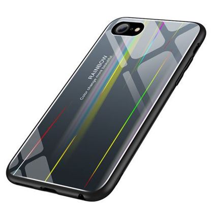 Picture of Laser Aurora Gradient Color Tempered Glass Protective Case for iPhone 6/6s