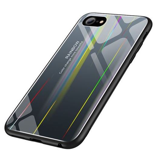 Picture of Laser Aurora Gradient Color Tempered Glass Protective Case for iPhone 6/6s