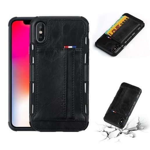 Picture of PU Leather Multi-card Slot Protective Case for iPhone X & 6/6Plus & 7/7Plus & 8/8Plus