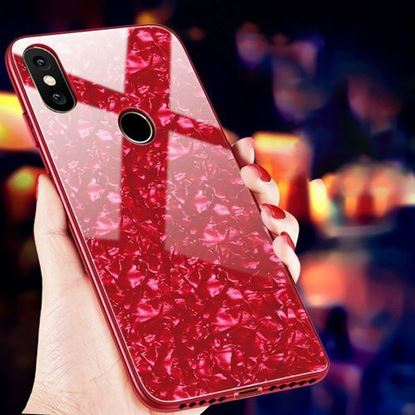 Picture of Bakeey Shell Bling Glossy Tempered Glass Soft Edge Protective Case for Xiaomi Mi8 Mi 8 6.21 inch