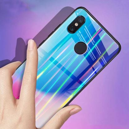 Picture of Bakeey Laser Aurora Gradient Tempered Glass Shockproof Protective Case For Xiaomi Mi8 SE 5.88 Inch