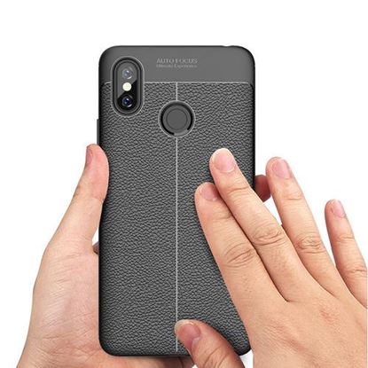 Picture of Bakeey Litchi Anti-fingerprint Silicone Protective Case For Xiaomi Mi Max 3 Non-original