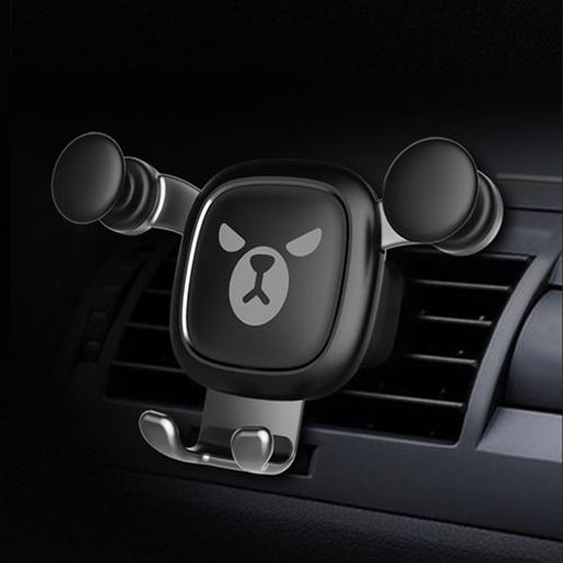 Picture of Universal Gravity Linkage Auto Lock Car Air Vent Holder Stand for iPhone Xiaomi Mobile Phone