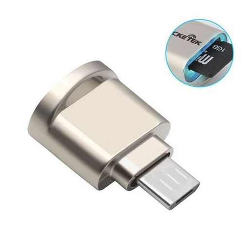 Picture of Rocketek Mini Metal Micro USB OTG TF Card Memory Card Reader for Smartphone