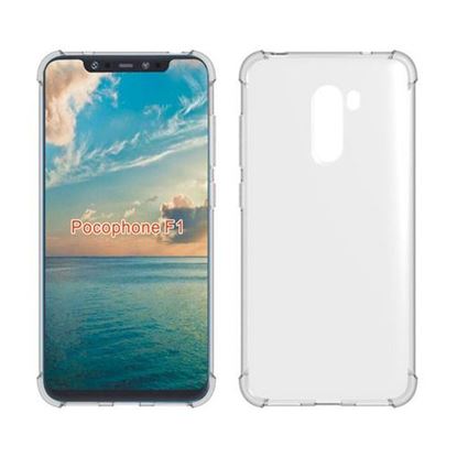 Picture of Bakeey?â€ž? Four-corner Shockproof Transparent Soft Back Cover Protective Case for Xiaomi Pocophone F1 Non-original