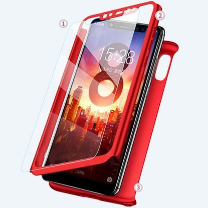 Picture of Bakeey?â€ž? 2 in 1 Double Dip 360?Â° Full Protection PC With Screen Protector Case for Xiaomi Mi8 Mi 8 Non-original