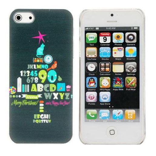 Picture of Christmas theme Tree Pattern Plastic Hard Back Case Cover For iPhone 5