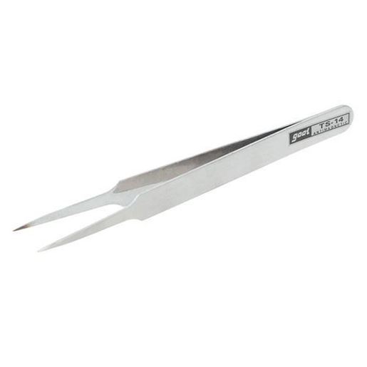 Picture of TS-14 110mm Blunt Tip Stainless Steel Tweezer Forcep-Silver