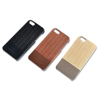 Picture of Casual Style Genuine Leather Protector Case Cover For iPhone 5 5S 5SE