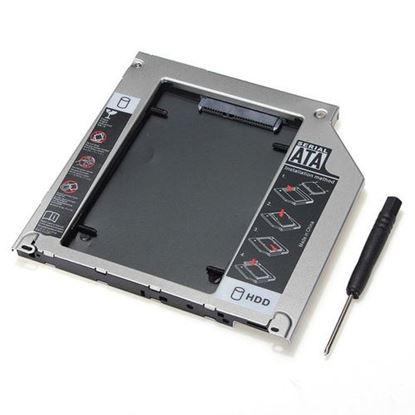 Image de 2ND SATA 2.5 Inch HDD Hard Drive Caddy Bay For MacBook Pro SuperDrive
