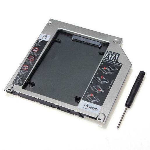 Picture of 2ND SATA 2.5 Inch HDD Hard Drive Caddy Bay For MacBook Pro SuperDrive