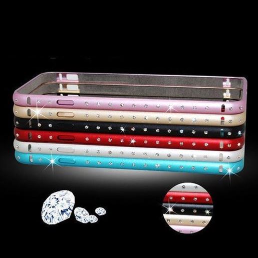 Picture of Luxury Diamond Hippocampus Buckle Metal Bumper Frame For iPhone 6